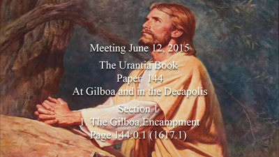 Paper 144 - At Gilboa and in the Decapolis