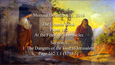 Paper 162 - At the Feast of Tabernacles
