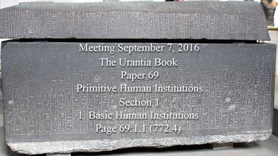 Paper 69 - Primitive Human Institutions