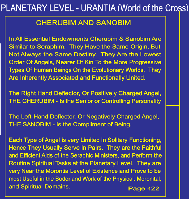 Cosmic tree ministering spirits