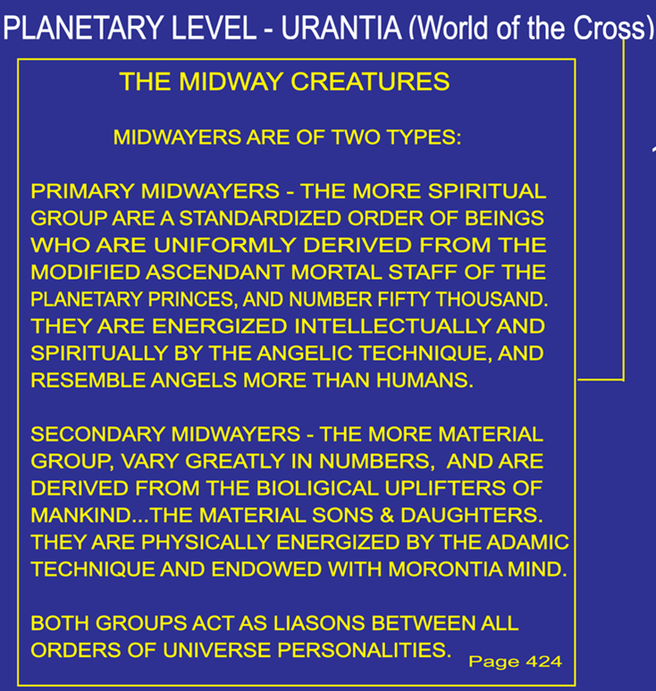 Cosmic tree ministering spirits