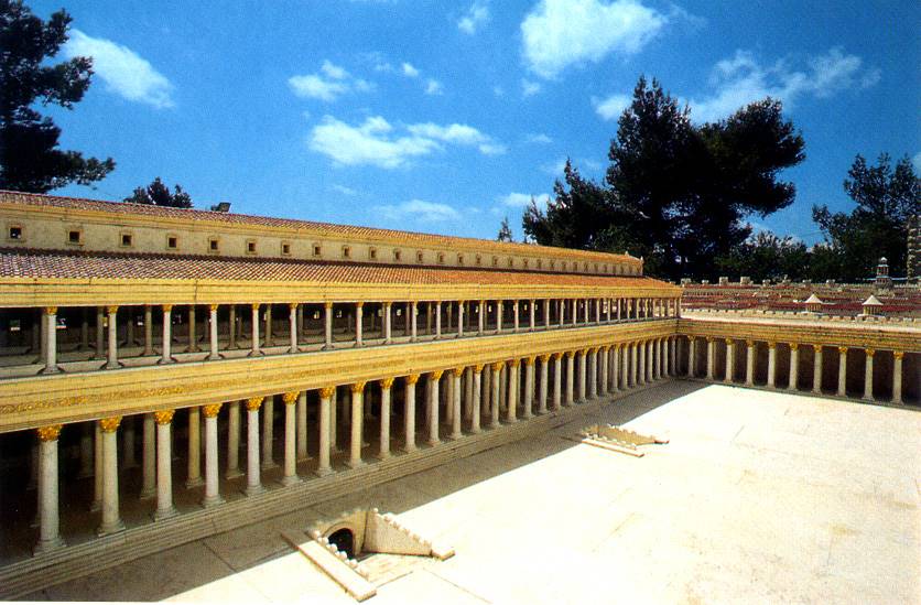 Stairways in the Court of Gentiles.