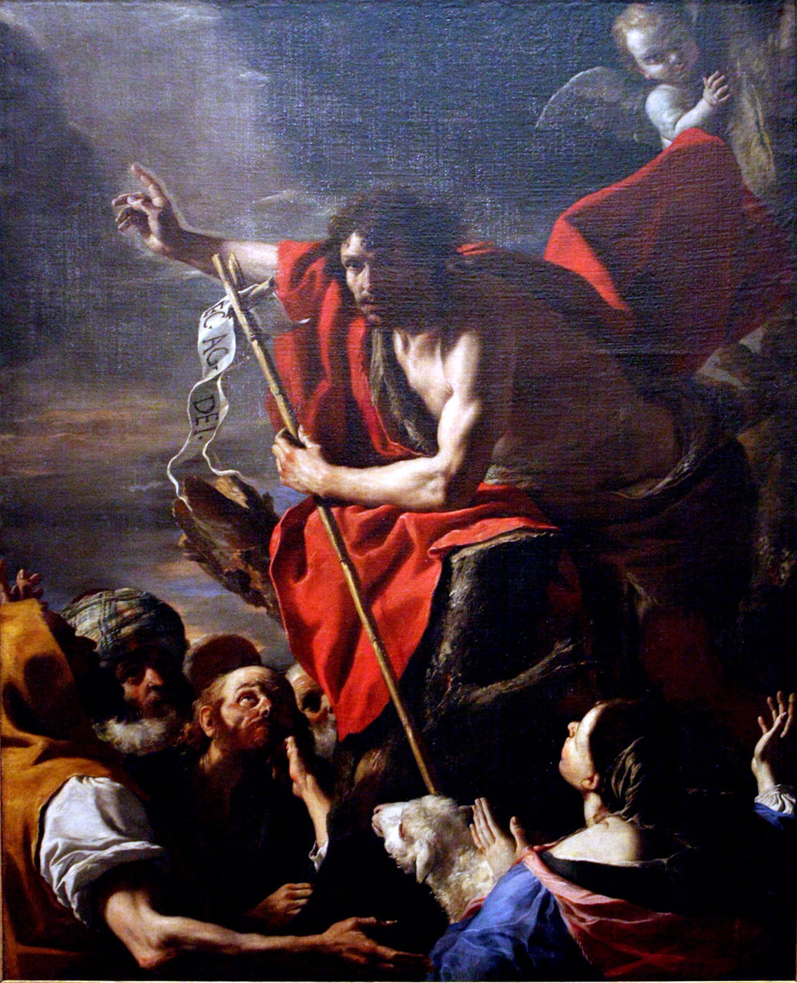 John begins to preach.