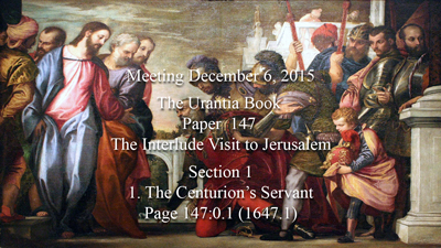 Paper 147 - The Interlude Visit to Jerusalem
