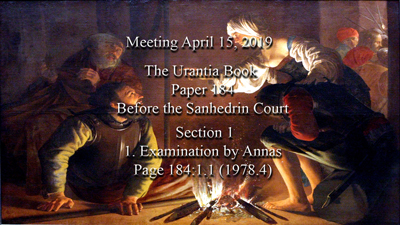 Paper 184 - Before the Sanhedrin Court